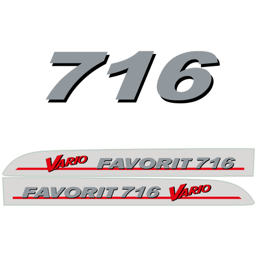 Fendt Favorit 716 Vario tractor decal aufkleber adesivo sticker set replacement decal set