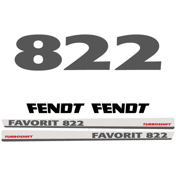 Fendt Favorit 822 tractor decal aufkleber adesivo sticker set replacement decal set