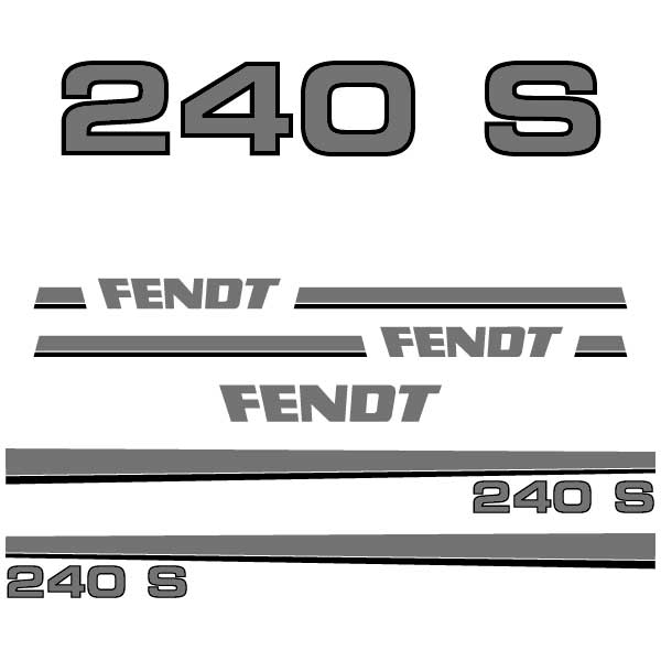 Fendt 240 250 260 270 275 280 S V P tractor decal aufkleber adesivo sticker set replacement decal set