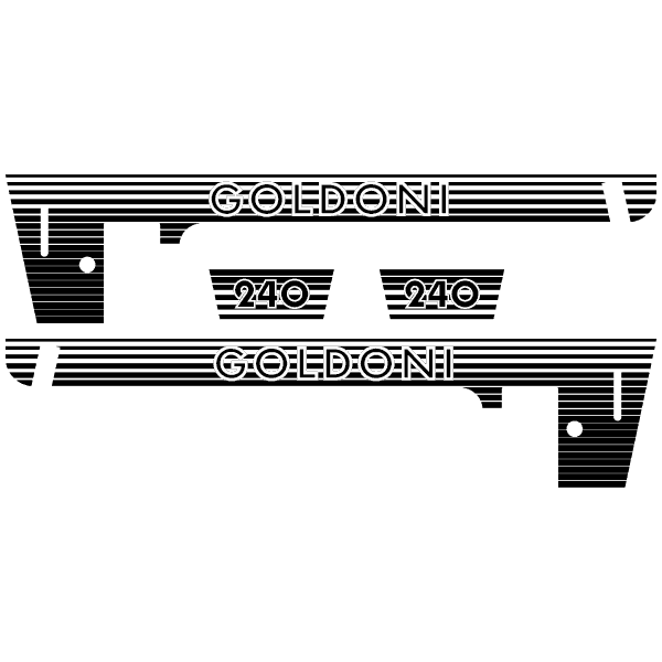 Goldoni 240 tractor decal aufkleber adesivo sticker set replacement decal set