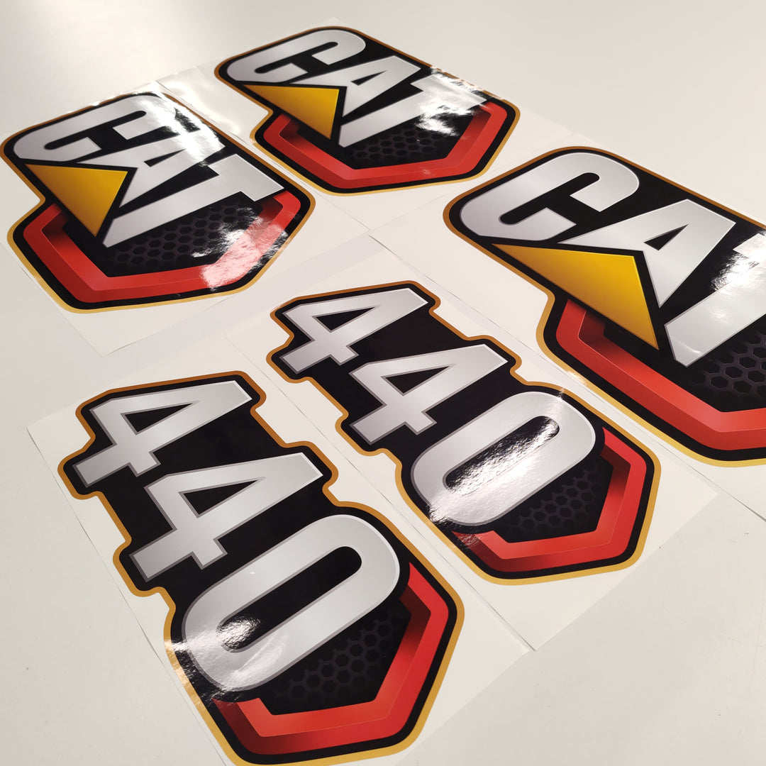 CAT Caterpillar 432 / 434 / 440 / 444 / 450 Backhoe Loader Replacement Decal Set