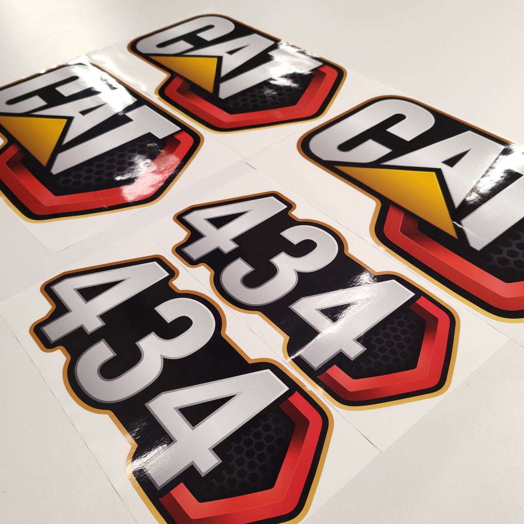CAT Caterpillar 432 / 434 / 440 / 444 / 450 Backhoe Loader Replacement Decal Set