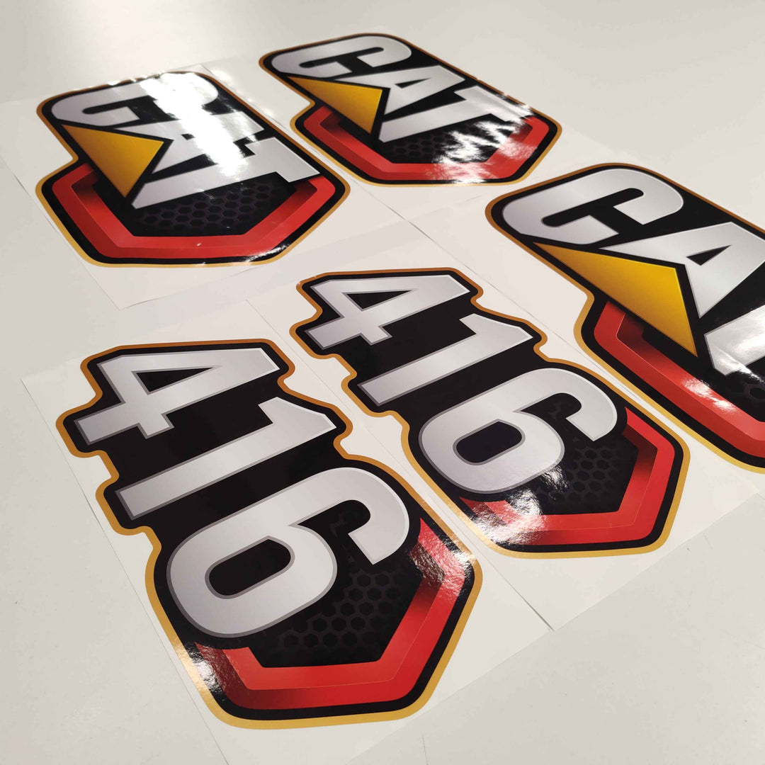 CAT Caterpillar 428 Backhoe Loader Replacement Decal Set