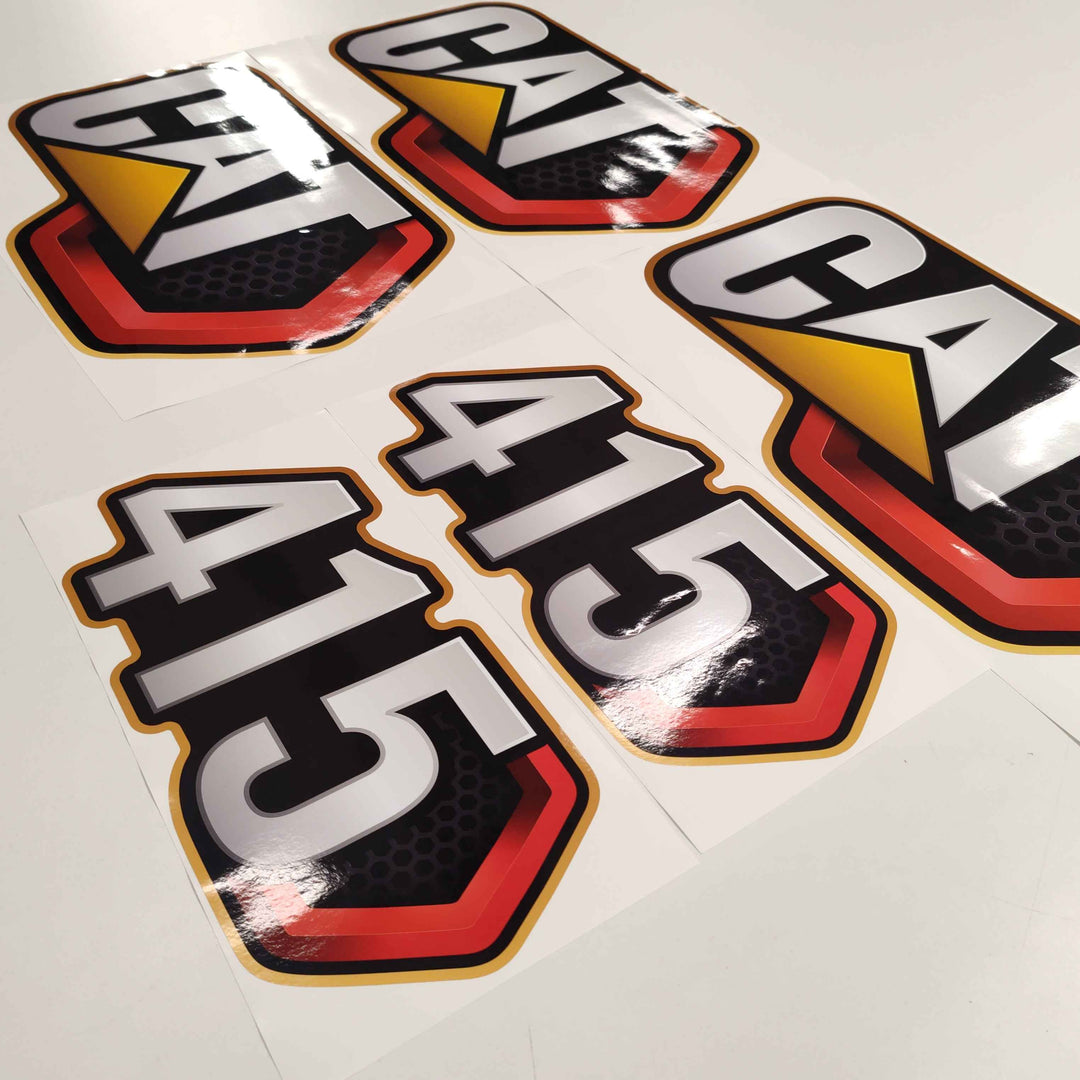 CAT Caterpillar 415 Backhoe Loader Replacement Decal Set