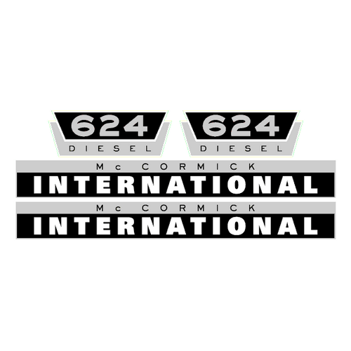International 624 tractor decal aufkleber adesivo sticker set replacement decal set