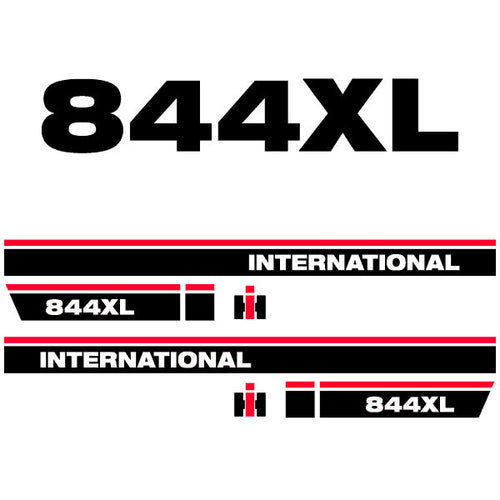 International 844 XL tractor decal aufkleber adesivo sticker set replacement decal set