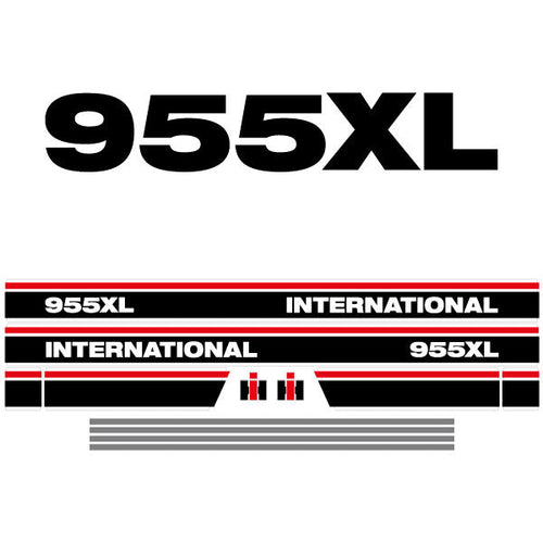 International 955 XL tractor decal aufkleber sticker set replacement decal set