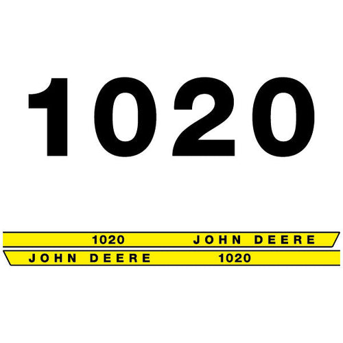 John Deere 1020 tractor decal aufkleber adesivo sticker set replacement decal set