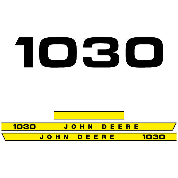 John Deere 1030 tractor decal aufkleber adesivo sticker set replacement decal set
