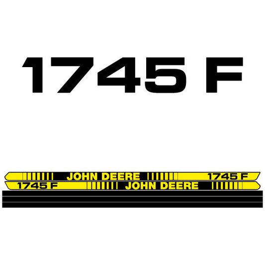 John Deere 1745 F Tractor Decal (Sticker) Set replacement decal set