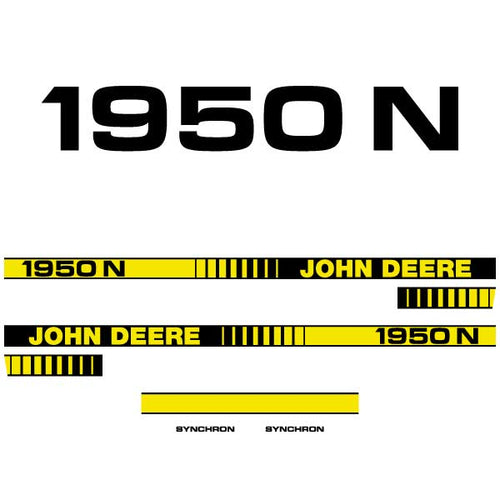 John Deere 1950 N Tractor Decal (Sticker) Set replacement decal set