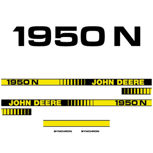John Deere 1950 N Tractor Decal (Sticker) Set replacement decal set