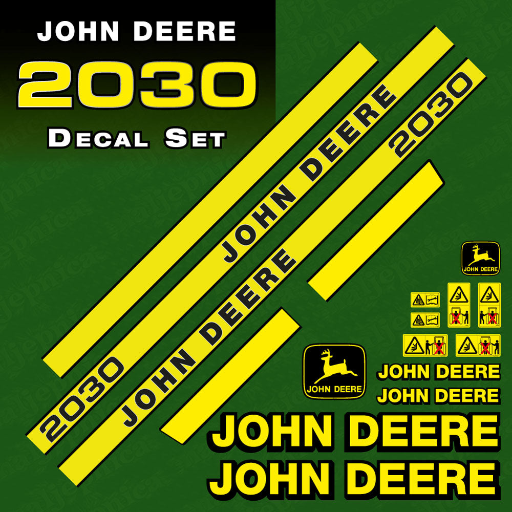 John Deere 2030 tractor decal aufkleber adesivo sticker set replacement decal set