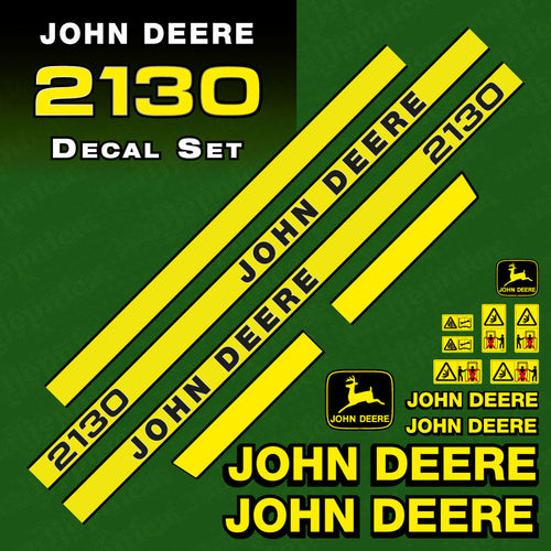 John Deere 2130 Tractor Decal (Sticker) Set replacement decal set
