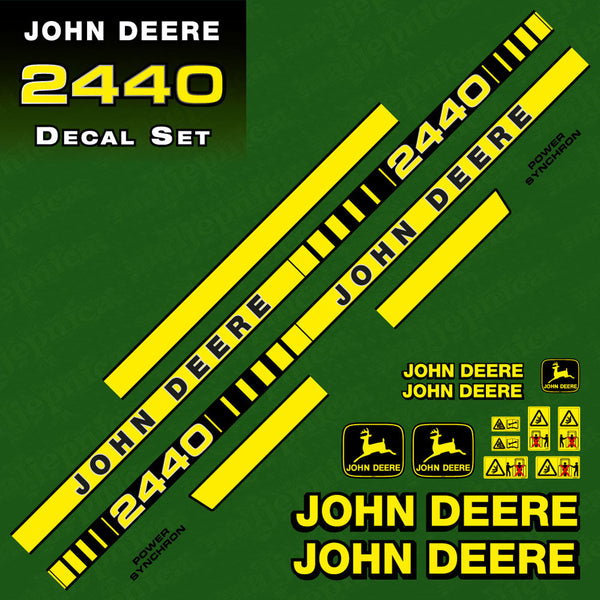 John Deere 2440 tractor decal aufkleber sticker set replacement decal set