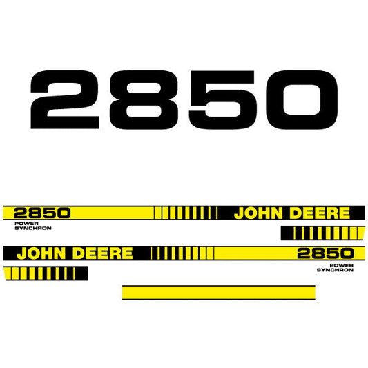 John Deere 2850 tractor decal aufkleber sticker set replacement decal set