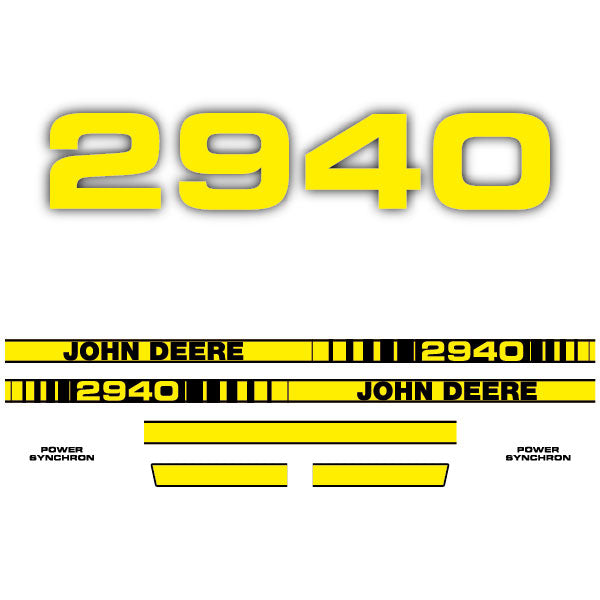 John Deere 2940 tractor decal aufkleber adesivo sticker set replacement decal set