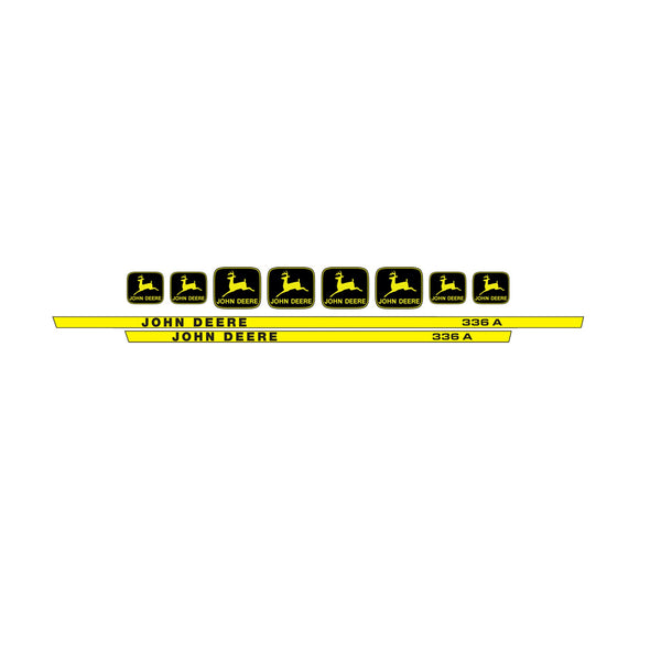 John Deere 336 A Tractor Decal (Sticker) Set replacement decal set