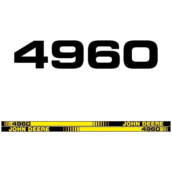 John Deere 4960 tractor decal aufkleber adesivo sticker set replacement decal set