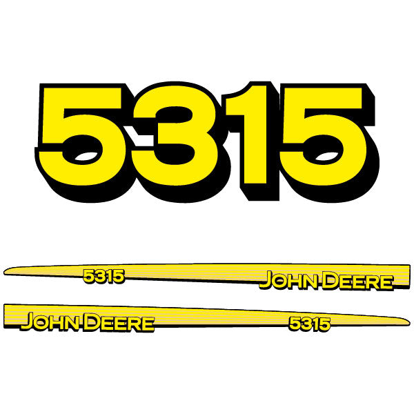 John Deere 5315 Tractor Decal (Sticker) Set replacement decal set