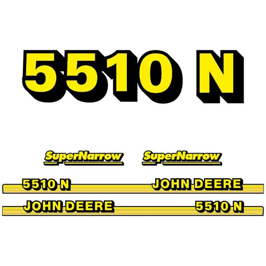 John Deere 5510 N tractor decal aufkleber adesivo sticker set replacement decal set