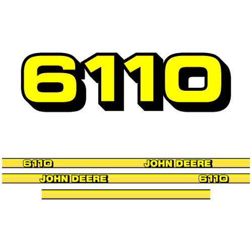 John Deere 6110 tractor decal aufkleber adesivo sticker set replacement decal set