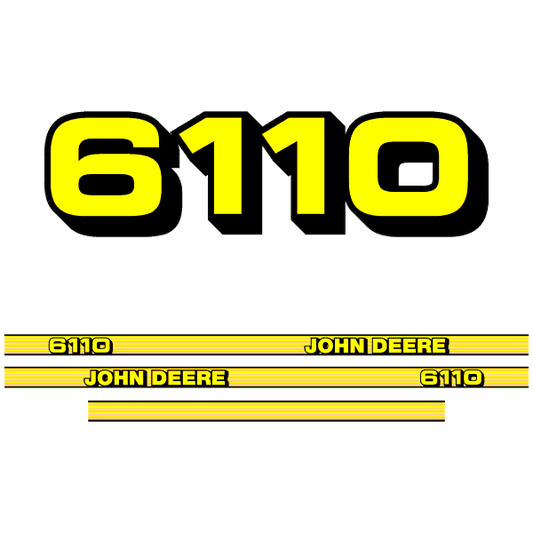 John Deere 6110 tractor decal aufkleber adesivo sticker set replacement decal set