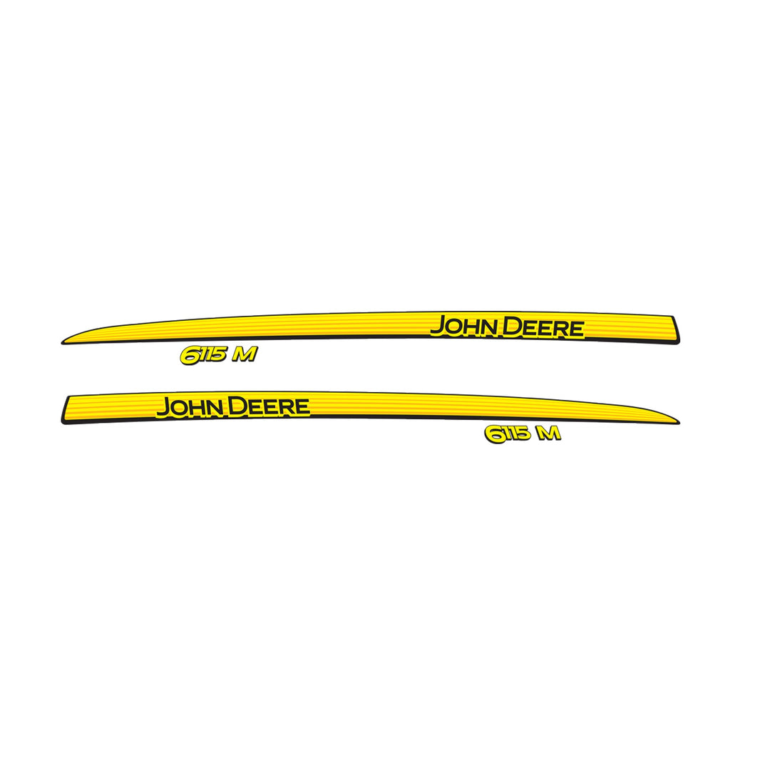 John Deere 6115 M Tractor Decal (Sticker) Set replacement decal set