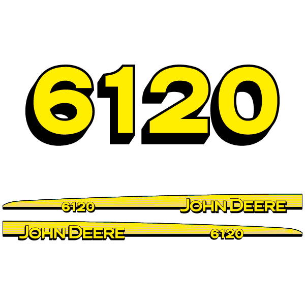 John Deere 6120 tractor decal aufkleber adesivo sticker set replacement decal set