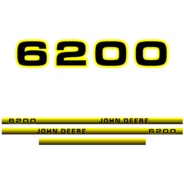 John Deere 6200 tractor decal adesivo aufkleber sticker set replacement decal set