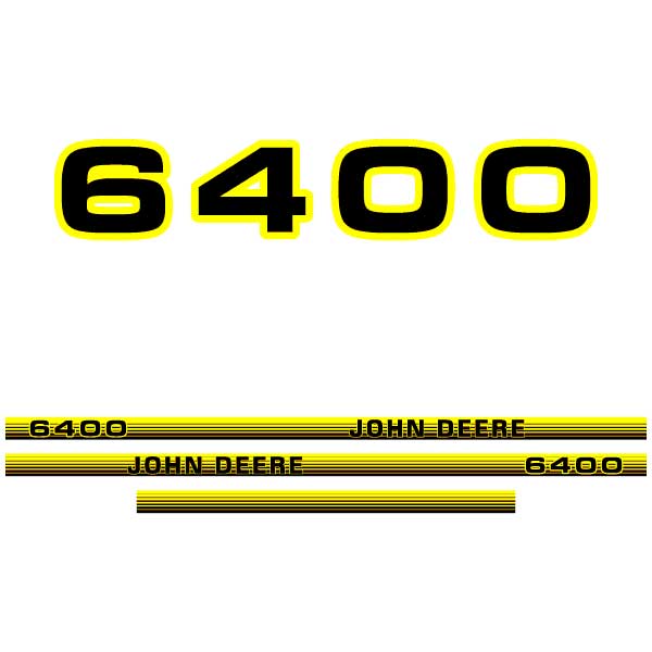 John Deere 6400 tractor decal adesivo aufkleber sticker set replacement decal set