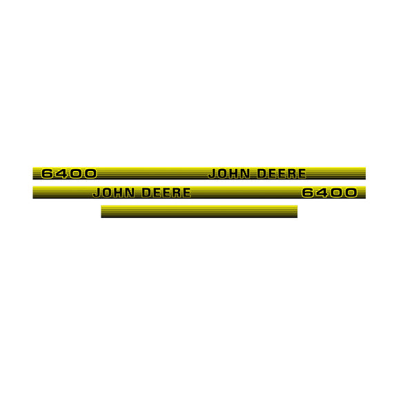 John Deere 6400 Tractor Decal (Sticker) Set replacement decal set