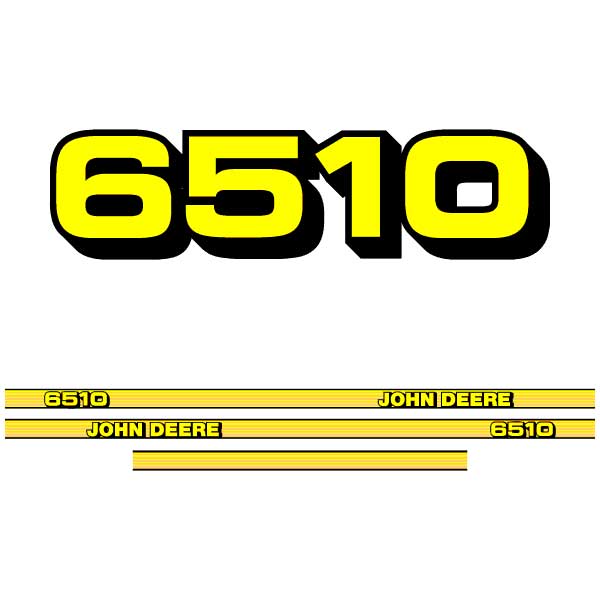 John Deere 6510 tractor decal aufkleber adesivo sticker set replacement decal set