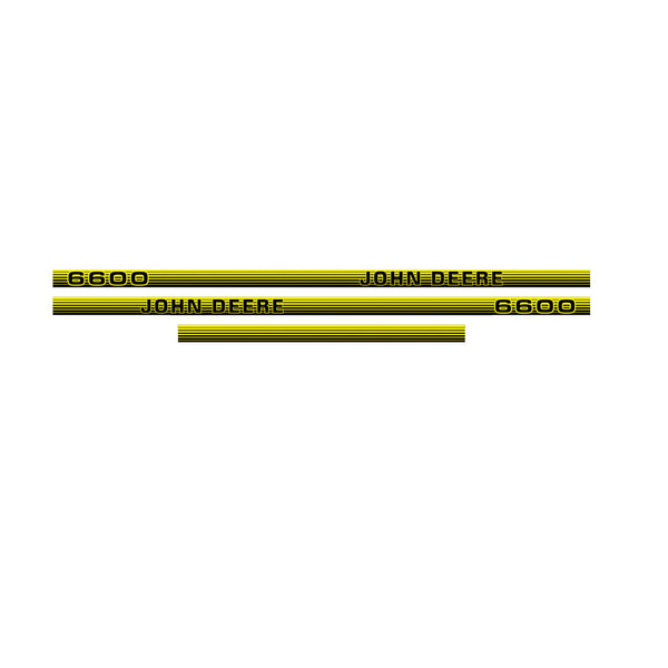 John Deere 6600 Tractor Decal (Sticker) Set replacement decal set