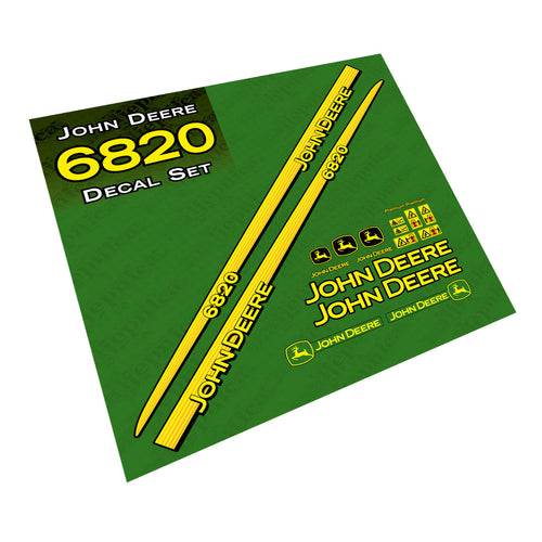 John Deere 6820 Tractor Decal (Sticker) Set replacement decal set