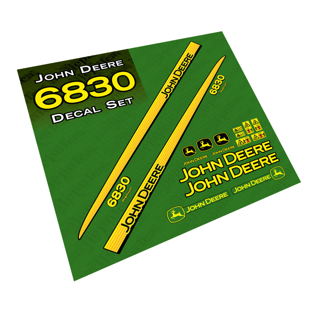John Deere 6830 tractor decal adesivo aufkleber sticker set replacement decal set