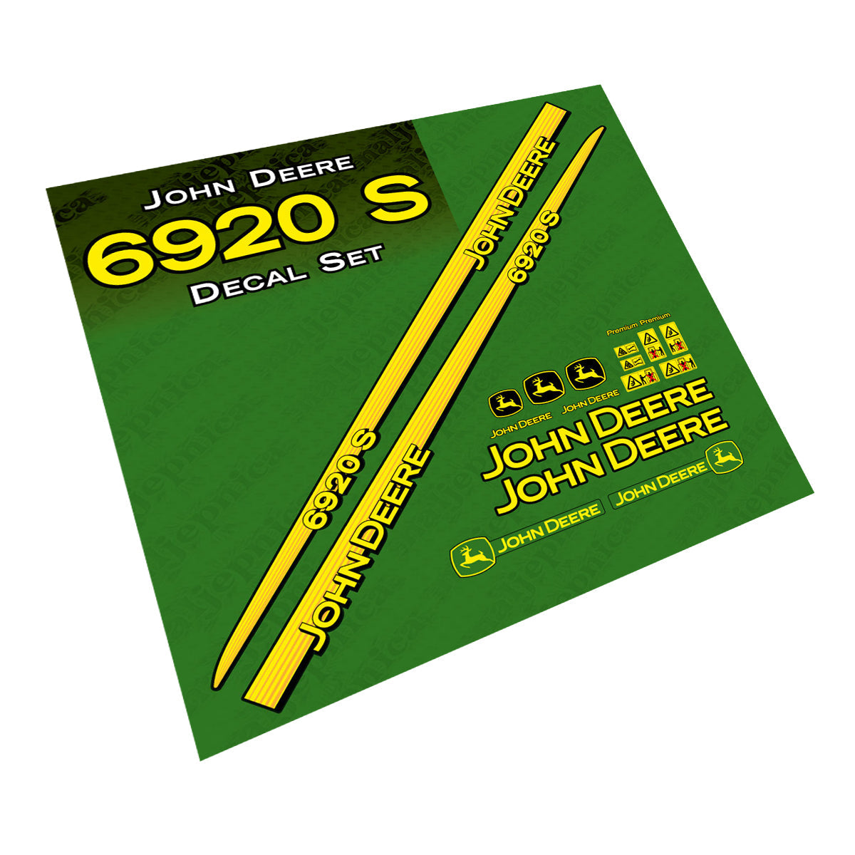 John Deere 6920 S Tractor Decal (Sticker) Set replacement decal set