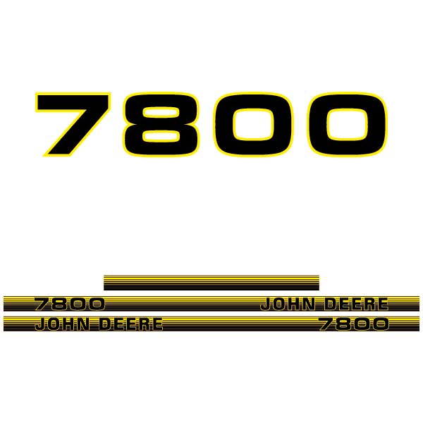 John Deere 7800 tractor decal aufkleber adesivo sticker set replacement decal set