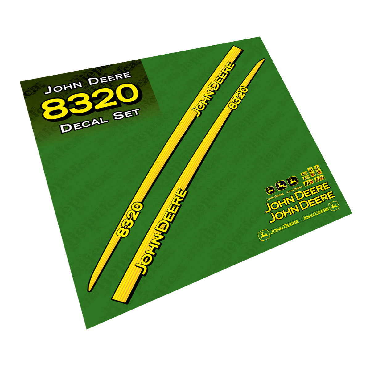 John Deere 8320 Tractor Decal (Sticker) Set replacement decal set