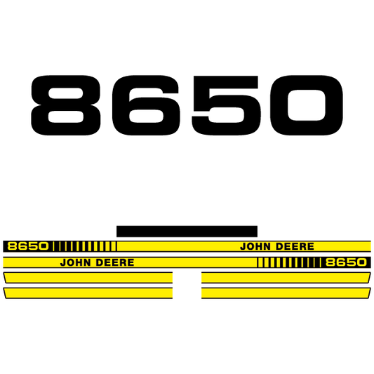 John Deere 8650 tractor decal aufkleber adesivo sticker set replacement decal set