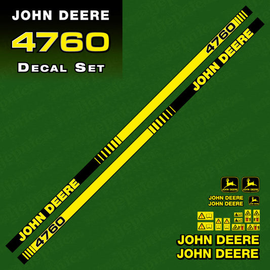 John Deere 4760 Tractor Decal (Sticker) Set replacement decal set
