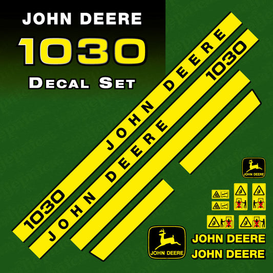 John Deere 1030  Tractor Decal (Sticker) Set replacement decal set