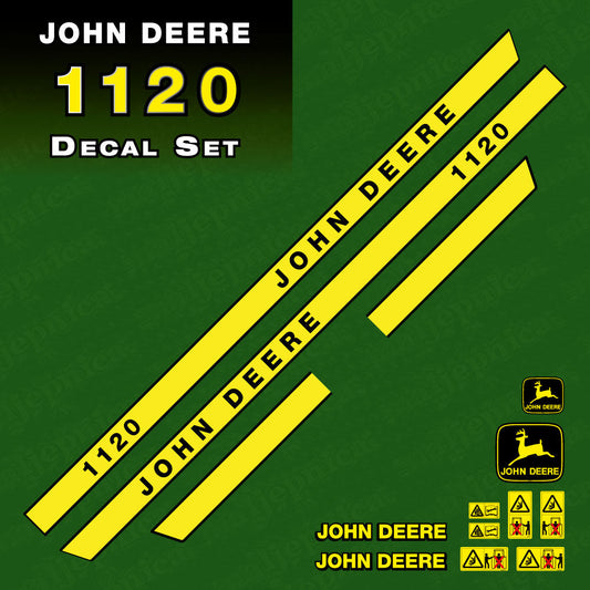 John Deere 1120 tractor decal aufkleber adesivo sticker set replacement decal set