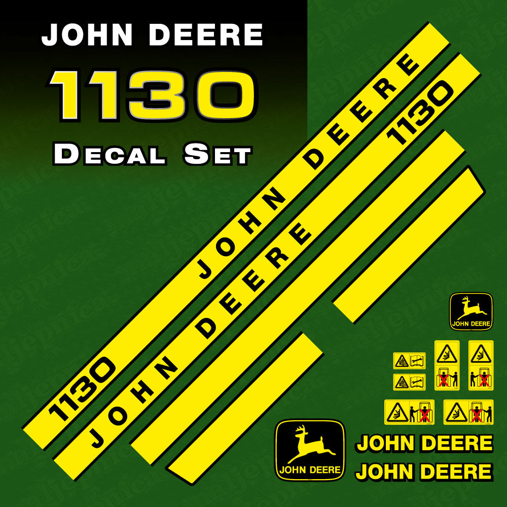 John Deere 1130 Tractor Decal (Sticker) Set replacement decal set