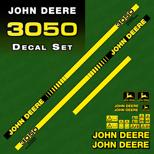 John Deere 3050 tractor decal aufkleber adesivo sticker set replacement decal set