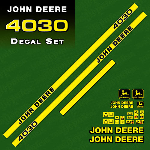 John Deere 4030 Tractor Decal (Sticker) Set replacement decal set