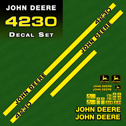 John Deere 4230 Tractor Decal (Sticker) Set replacement decal set
