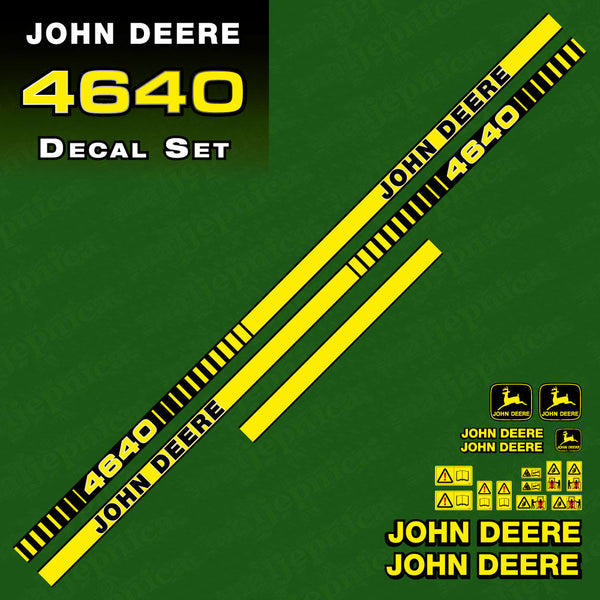 John Deere 4640 Tractor Decal (Sticker) Set replacement decal set