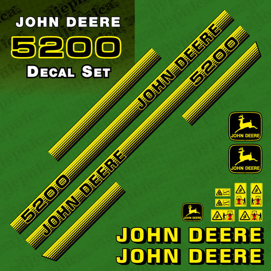 John Deere 5200 tractor decal aufkleber adesivo sticker set replacement decal set