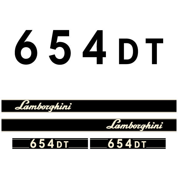 Lamborghini 654 DT tractor decal adesivo aufkleber sticker set replacement decal set